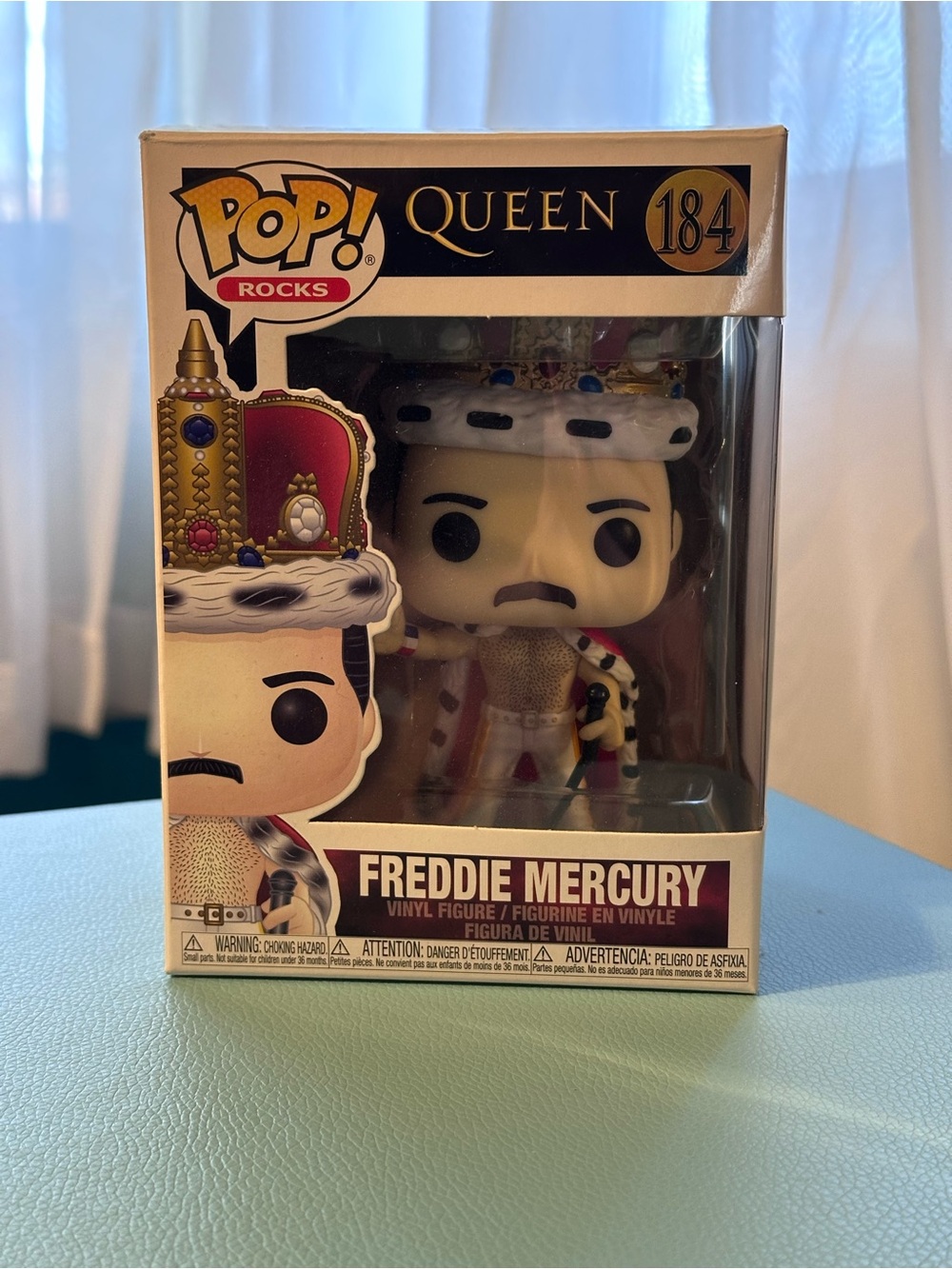 Funko Pop! Vinyl Rocks Queen Freddie Mercury Vinyl Figure Box #184